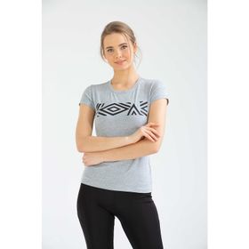 Umbro VF-0032 Hwa Supported Gri Kadın T-Shirt