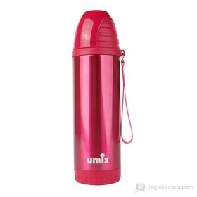 Umix 500 ml. Kırmızı Çelik İçli Matara