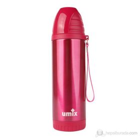 Umix 500 ml. Kırmızı Çelik İçli Matara