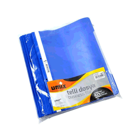 Umix A4 1180P-MA 50'li Mavi Plus Telli Dosya
