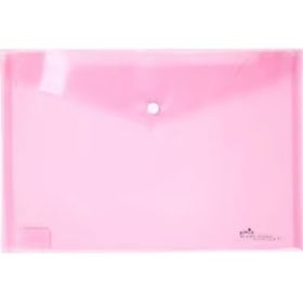 Umix Çıtçıtlı Şeffaf Pembe Eco 12'li Paket Zarf Dosya