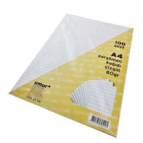 Umur 100 Adet 60 gr / m2 Çizgili Parşömen Kağıdı