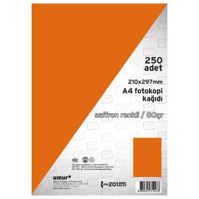 Umur 80 gr Renkli Saffron 240 A4 Fotokopi Kağıdı