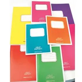 Umur A4 80 Yaprak Çizgili Tek Ortalı - Düz Ciltli Defter
