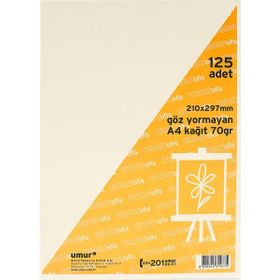 Umur A4 Göz Yormayan Kağıt 125'li Paket 70 g Kitap Kağıdı