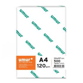 Umur A4 Gramajlı 120gr 1 Paket 500 Sayfa Fotokopi Kağıdı