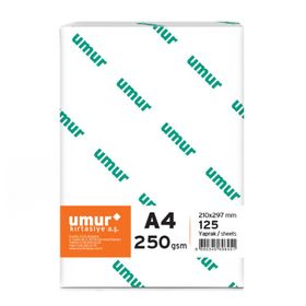 Umur A4 Gramajlı 250gr 1 Paket 125 Sayfa Fotokopi Kağıdı