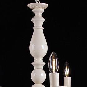 Umur Aydınlatma Dolce Vita 5'li Büyük Krem Kristal Taşlı Avize