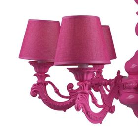 Umur Aydınlatma Dolce Vita 6lı Büyük Fuşya Şapkalı Premium Avize