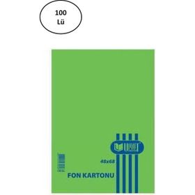 Umut 48x68 cm 110 gr Açık Yeşil 100'lü Fon Kartonu