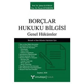 Umuttepe Yayınları - Borçlar Hukuku Bilgisi Genel Hükümler