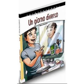 Un Giorno Diverso + CD -İtalyanca Okuma Kitabı Orta Seviye A2-B1 - M. Dominici