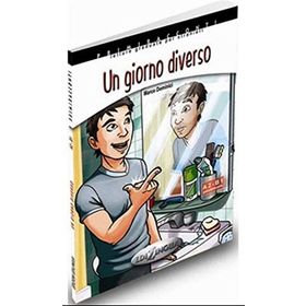 Un Giorno Diverso + CD -İtalyanca Okuma Kitabı Orta Seviye A2-B1 - M. Dominici
