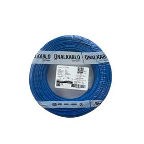 Ünal H07V-U 1.5 mm² Mavi NYA Kablo