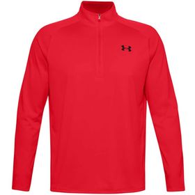 Under Armour 1328495-602 Kırmızı Tech 2.0 1/2 Zip Uzun Kollu Erkek T-Shirt