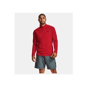 Under Armour 1328495-602 Kırmızı Tech 2.0 1/2 Zip Uzun Kollu Erkek T-Shirt