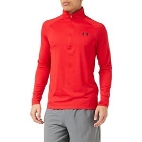 Under Armour 1328495-602 Kırmızı Tech 2.0 1/2 Zip Uzun Kollu Erkek T-Shirt