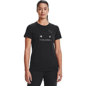 Under Armour 1356305 Live Sportstyle Graphic SS Gümüş Kadın Düz T-Shirt