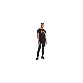 Under Armour 1356305 Live Sportstyle Graphic SS Yuvarlak Yaka Düz Siyah Kadın T-Shirt