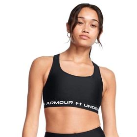 Under Armour 1361034-006 Crossback Mid Bra Siyah Kadın Sporcu Sütyeni