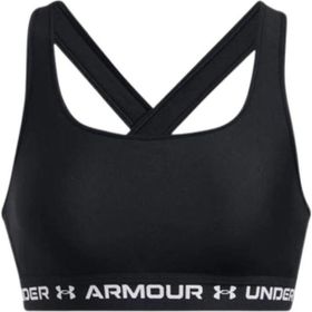 Under Armour 1361034-006 Crossback Mid Bra Siyah Kadın Sporcu Sütyeni