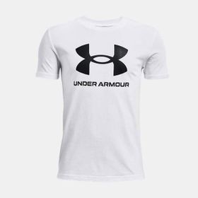 Under Armour 1363282 UA Sportstyle Logo SS Beyaz Çocuk T-shirt