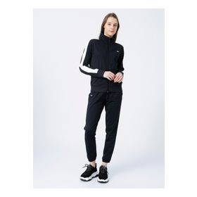 Under Armour 1365147-Tricot Tracksuit Siyah Beyaz Kadın Eşofman Takımı