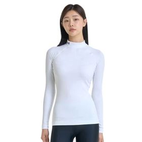 Under Armour 1368702-100 CG Authentics Mockneck Beyaz Antrenman Kadın T-Shirt