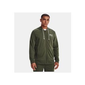 Under Armour 1370409 UA Rival Terry LC FZ Siyah Erkek Kapüşonlu Zip Ceket