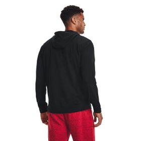 Under Armour 1370409 UA Rival Terry LC FZ Siyah Erkek Kapüşonlu Zip Ceket