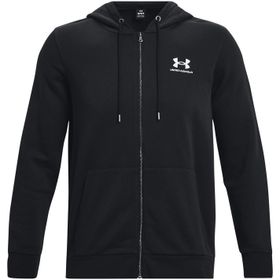 Under Armour 1373881 UA Essential Fleece FZ Hood Siyah Erkek Sweatshirt