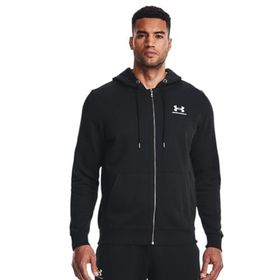 Under Armour 1373881 UA Essential Fleece FZ Hood Siyah Erkek Sweatshirt