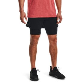 Under Armour 1378604-001 Peak Woven 2 in 1 Siyah Antrenman Erkek Şort