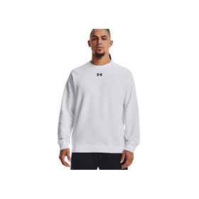 Under Armour 1379755 Beyaz UA Rival Fleece Crew Erkek Sweatshirt