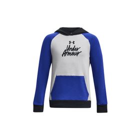 Under Armour 1379795-400 Rival Fleece Script Mavi Erkek Sweatshirt