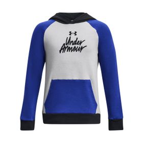 Under Armour 1379795-400 Rival Fleece Script Mavi Erkek Sweatshirt