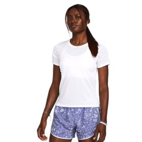 Under Armour 1382434-100 Launch Beyaz Koşu Kadın T-Shirt