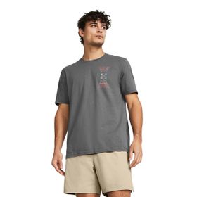 Under Armour 1382833-025 Gri Erkek T-shirt
