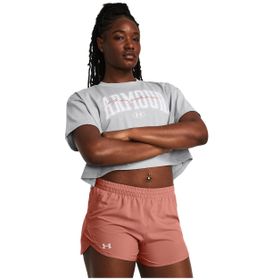 Under Armour 1383050-011 Gri Kadın T-shirt