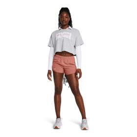 Under Armour 1383050-011 Gri Kadın T-shirt