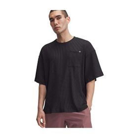 Under Armour 1383106-001 Siyah Ua Rival Waffle Crew Erkek Günlük Tişört