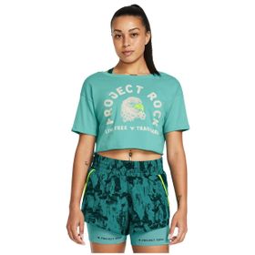 Under Armour 1383420-957 Yeşil Kadın T-shirt