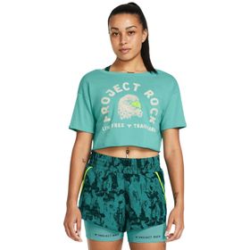 Under Armour 1383420-957 Yeşil Kadın T-shirt