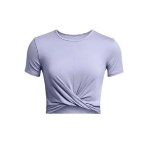 Under Armour 1383647-539 Motion Crossover Crop SS Lila Kadın T-shirt