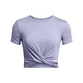 Under Armour 1383647-539 Motion Crossover Crop SS Lila Kadın T-shirt