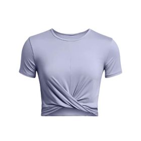 Under Armour 1383647-539 Motion Crossover Crop SS Lila Kadın T-shirt