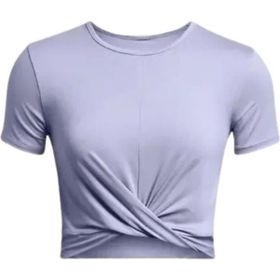 Under Armour 1383647-539 Motion Crossover Crop SS Lila Kadın T-shirt