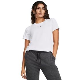 Under Armour 1383648-100 Campus Core Beyaz Kısa Kollu Kadın T-Shirt