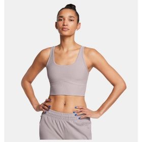 Under Armour 1386613-015 Meridian Rib Crop Gri Kadın Antrenman Atleti