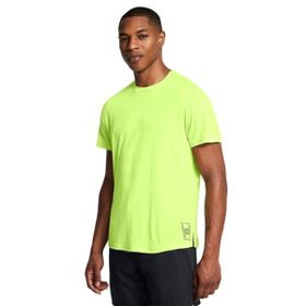 Under Armour 1386617-304 Run Anywhere Yeşil Koşu Erkek T-Shirt